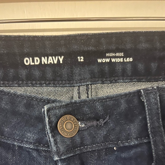 High Rise wide Leg jeans size 12 - Picture 2 of 7